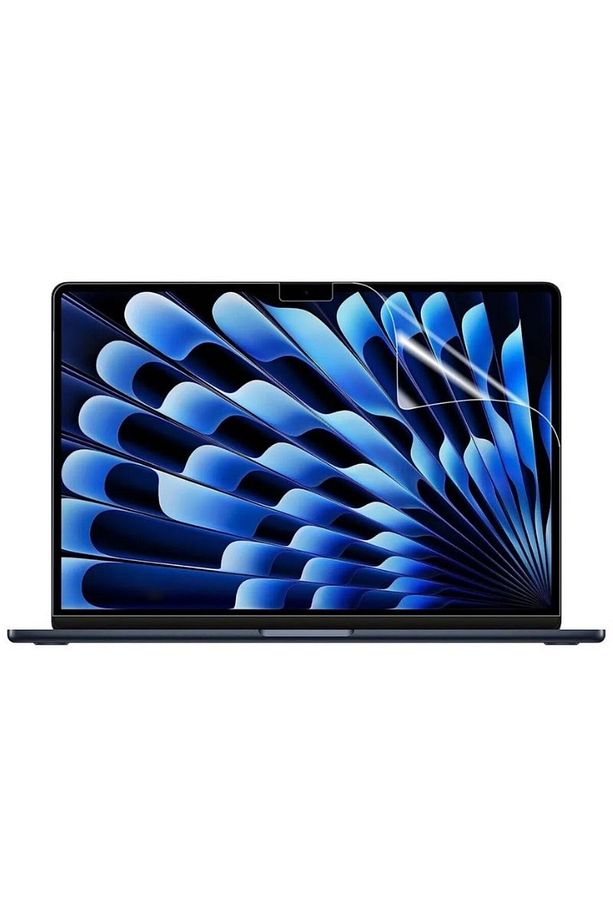 Macbook Air 15” M2 A2941 / M3 A3114 / M4 A3241 Uyumlu Kırılmaz Esnek Nano Ekran Koruyucu (2 ADET) - 1