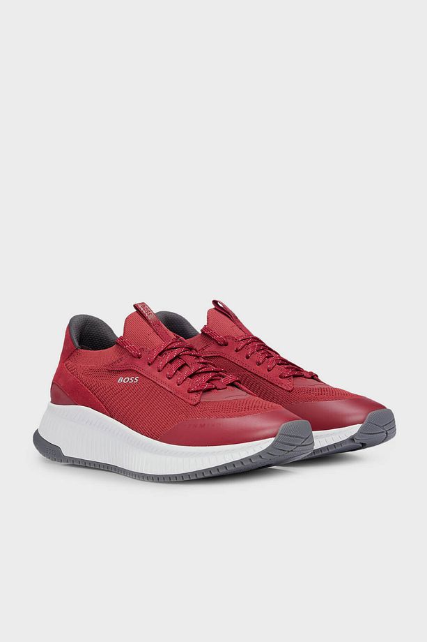 Logolu Örme Detaylı Kılçık Tabanlı Sneaker Ayakkabı Erkek AYAKKABI 50498904 647 - 3