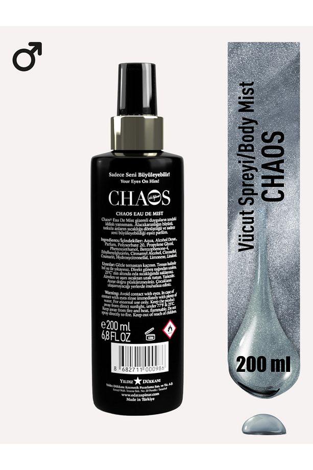 Chaos Body Mist Vücut Spreyi 200ml. - 2