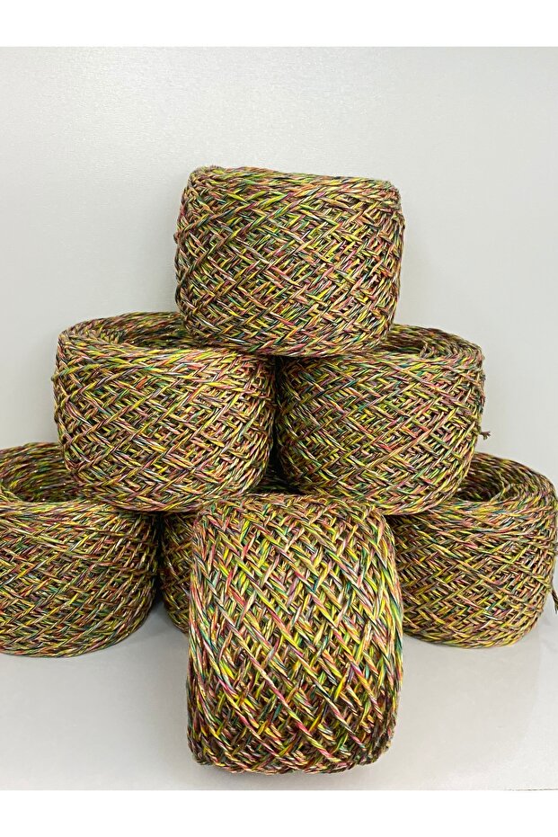 Multi cotton multi-colored glitter visual net 700 gr - 3