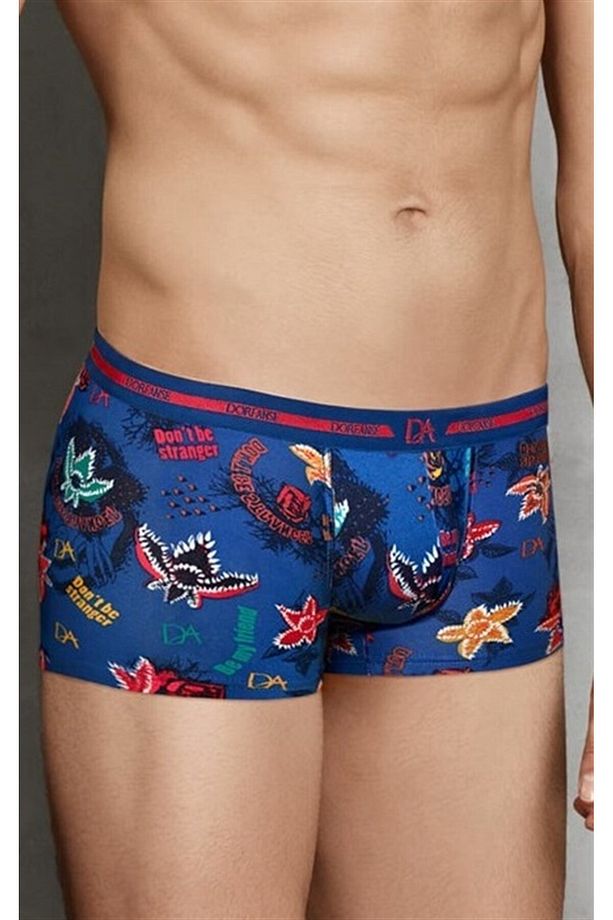 Erkek Modal Renkli Baskılı Torbalı Mini Paça Boxer 1798 - 3