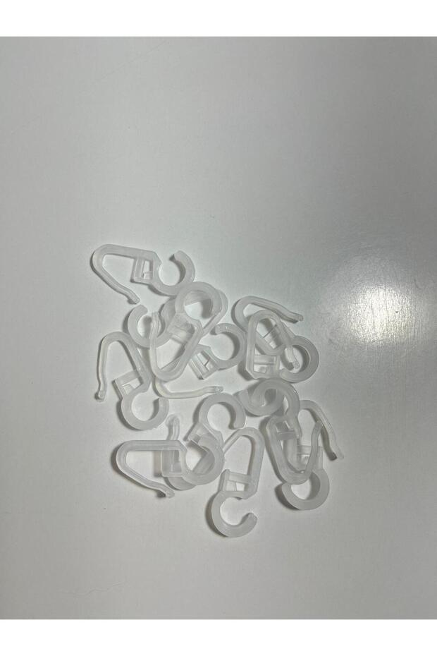 Rustik Halka Klipsi Perde Klipsi (40 Adet) Seffaf Klips - 3