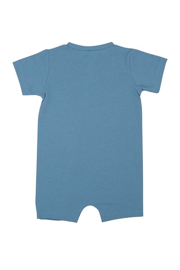 Boydan Fermuarlı Basic Kısa Tulum - 3