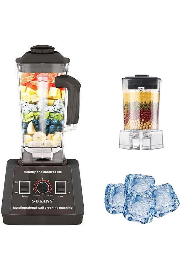 5000W Yüksek Performanslı Mikser 9 Hız Kademesi, 2'si 1 Arada 2,5 L Blender - 2