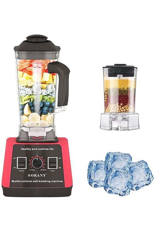 5000W Yüksek Performanslı Mikser 9 Hız Kademesi, 2'si 1 Arada 2,5 L Blender - 1