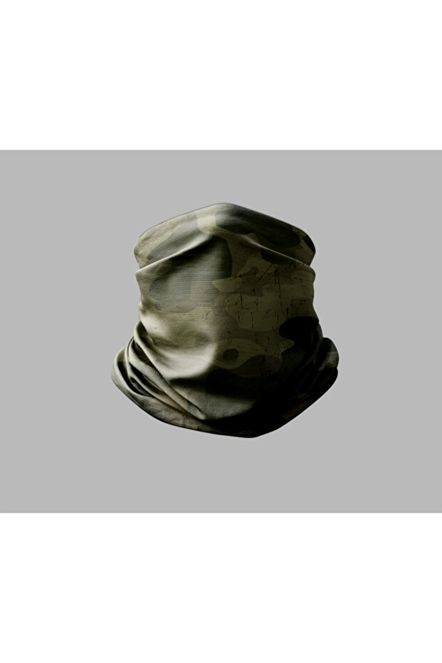 Camouflage Design Biker Buff Mask Outdoor Neck Gaiter Unisex Bandana