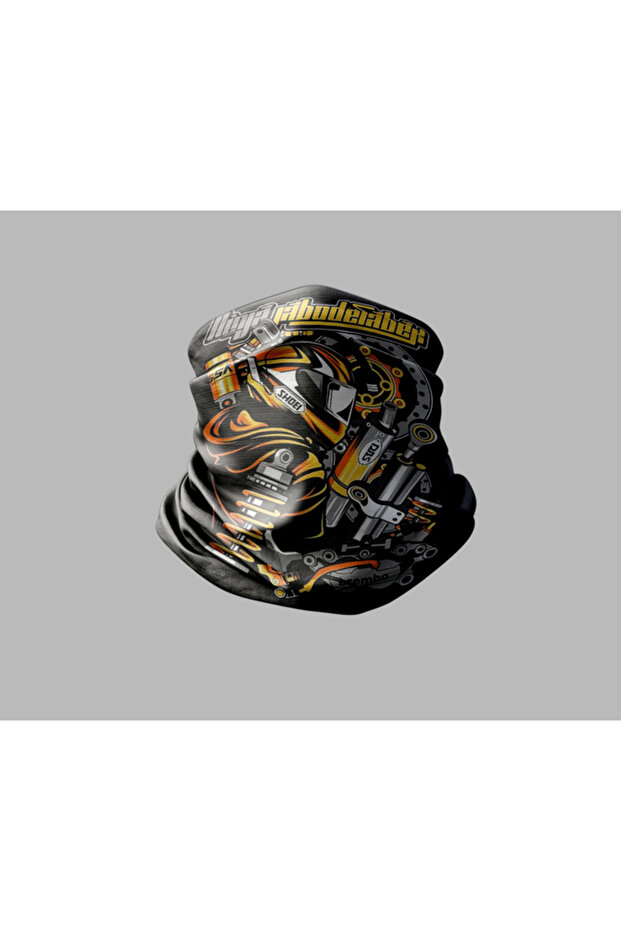 Motorcycle Designed Biker Buff Mask Outdoor Neck Collar Unisex Bandana