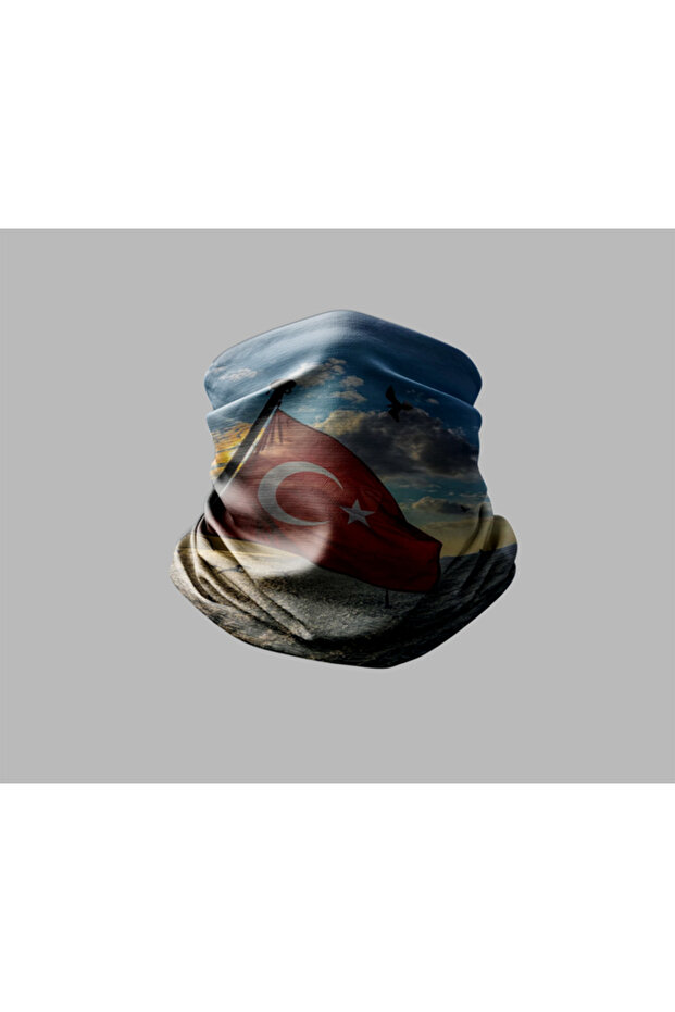 Turkish Flag Design Biker Buff Mask Outdoor Neck Gaiter Unisex Bandana