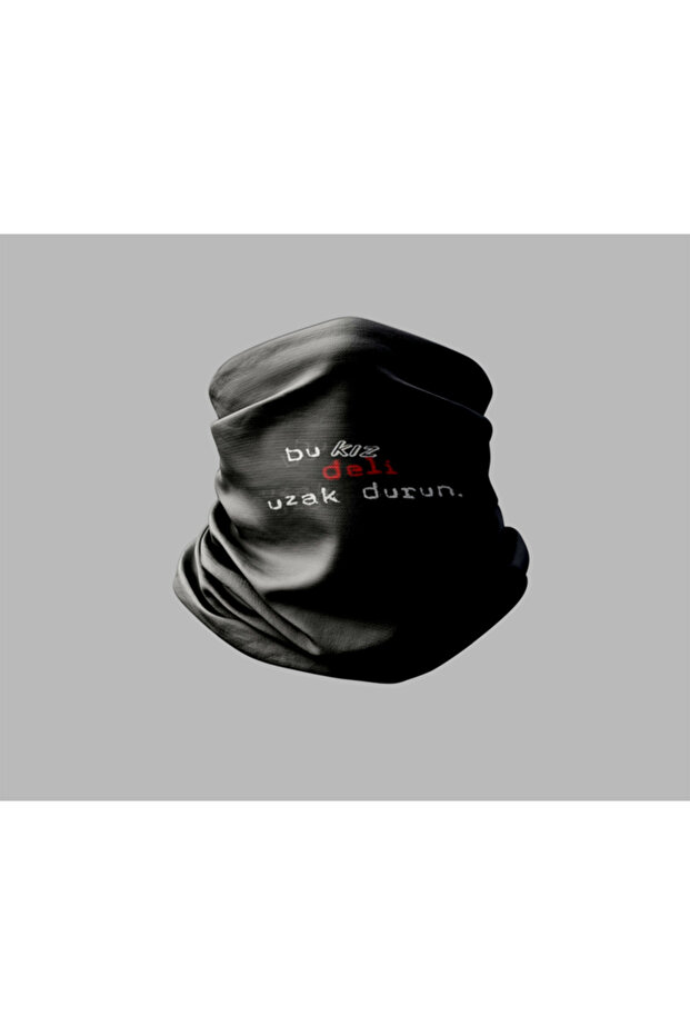 Biker Buff Mask Outdoor Neck Collar Unisex Bandana with Wall Lettering Design