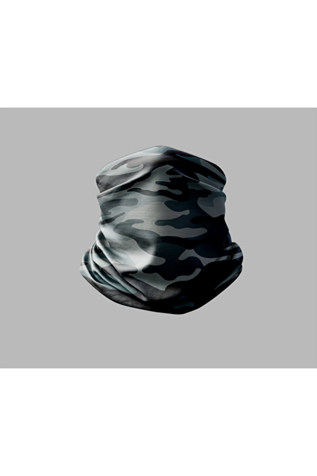 Camouflage Design Biker Buff Mask Outdoor Neck Gaiter Unisex Bandana