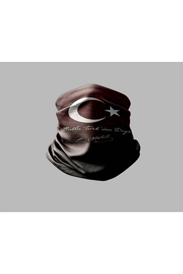 Turkish Flag Design Biker Buff Mask Outdoor Neck Gaiter Unisex Bandana