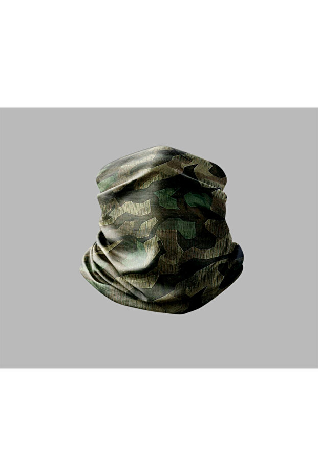 Camouflage Design Biker Buff Mask Outdoor Neck Gaiter Unisex Bandana