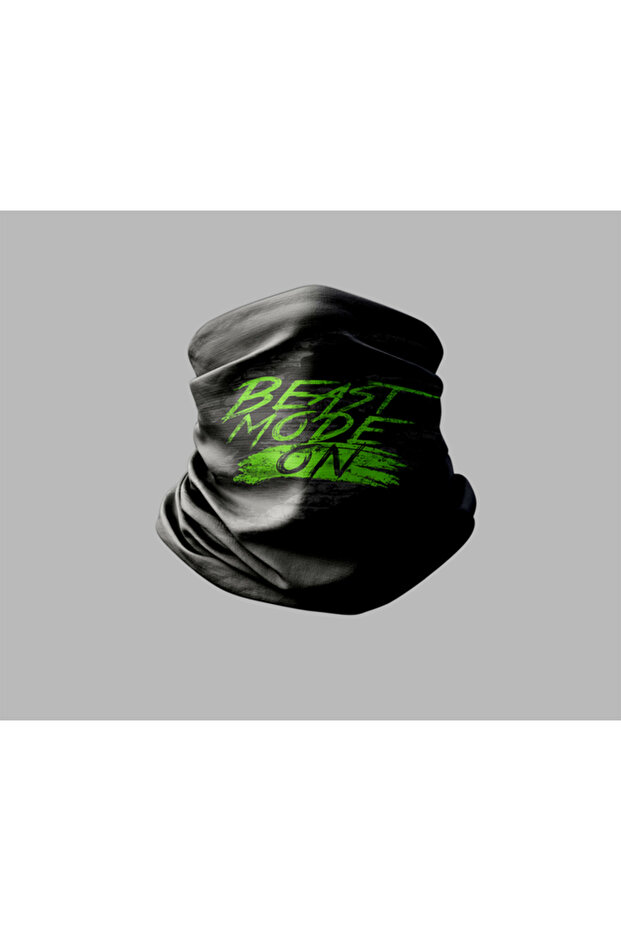 Lettering Designed Biker Buff Mask Outdoor Neck Collar Unisex Bandana