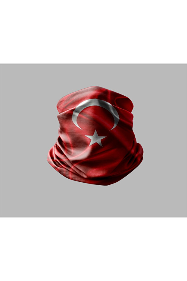 Turkish Flag Design Biker Buff Mask Outdoor Neck Gaiter Unisex Bandana