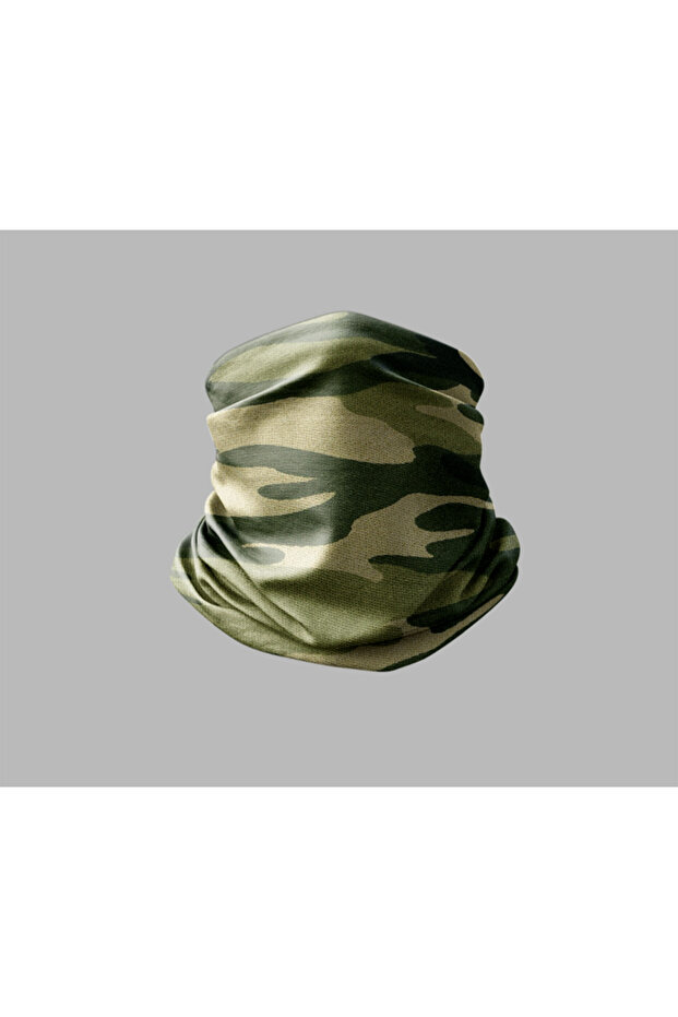 Camouflage Design Biker Buff Mask Outdoor Neck Gaiter Unisex Bandana