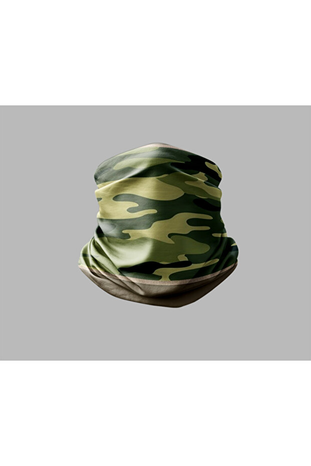 Camouflage Design Biker Buff Mask Outdoor Neck Gaiter Unisex Bandana