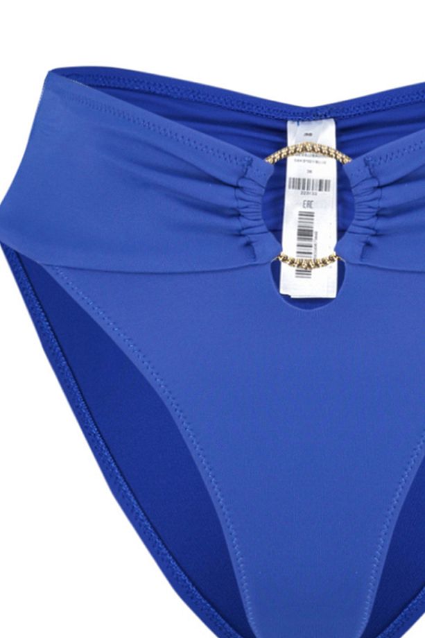 Saks Aksesuarlı Yüksek Bel High Leg Regular Bikini Altı TBESS22BA00001 - 8