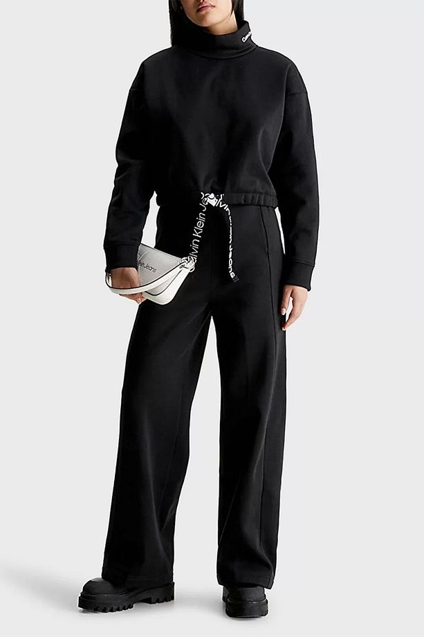 Logolu Şeritli Dik Yaka Crop Sweat J20J221946BEH SWEAT J20J221946 BEH - 1