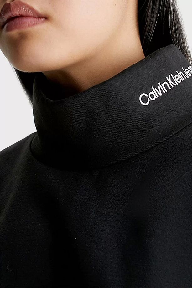 Logolu Şeritli Dik Yaka Crop Sweat J20J221946BEH SWEAT J20J221946 BEH - 4