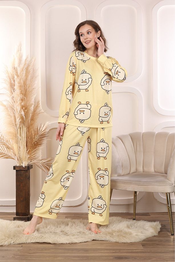 Sarı Civciv New Chick Süpersoft Kısa Kol Pijama Takımı - 8