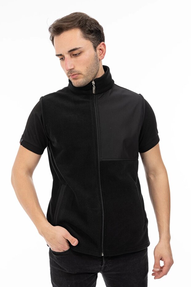 Softshell Polar Yelek - Siyah - 8