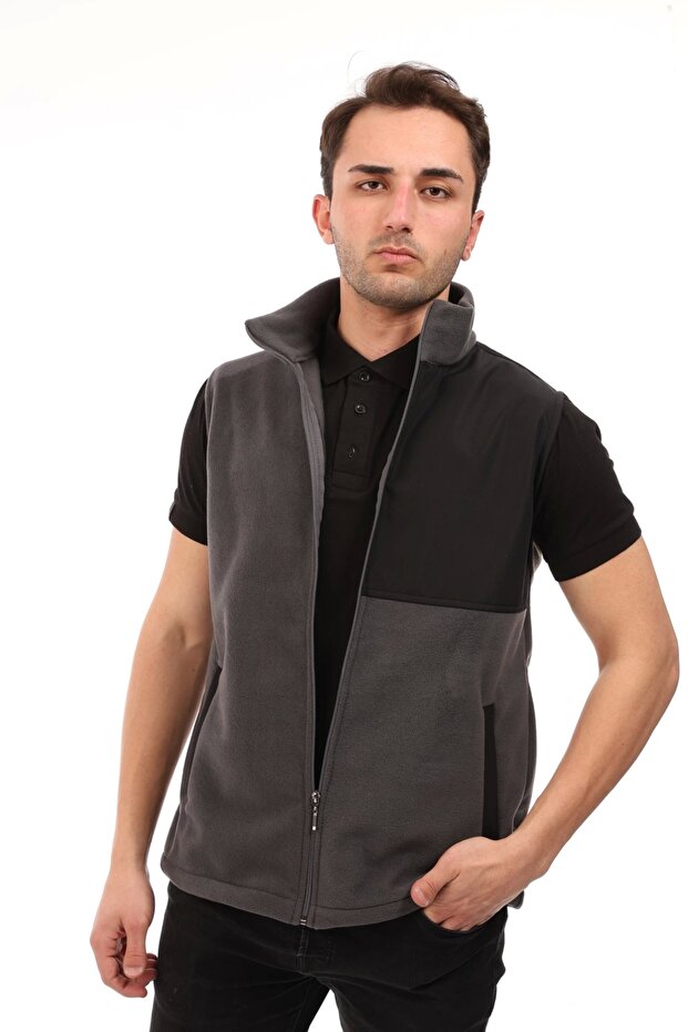 Softshell Polar Yelek - Füme
