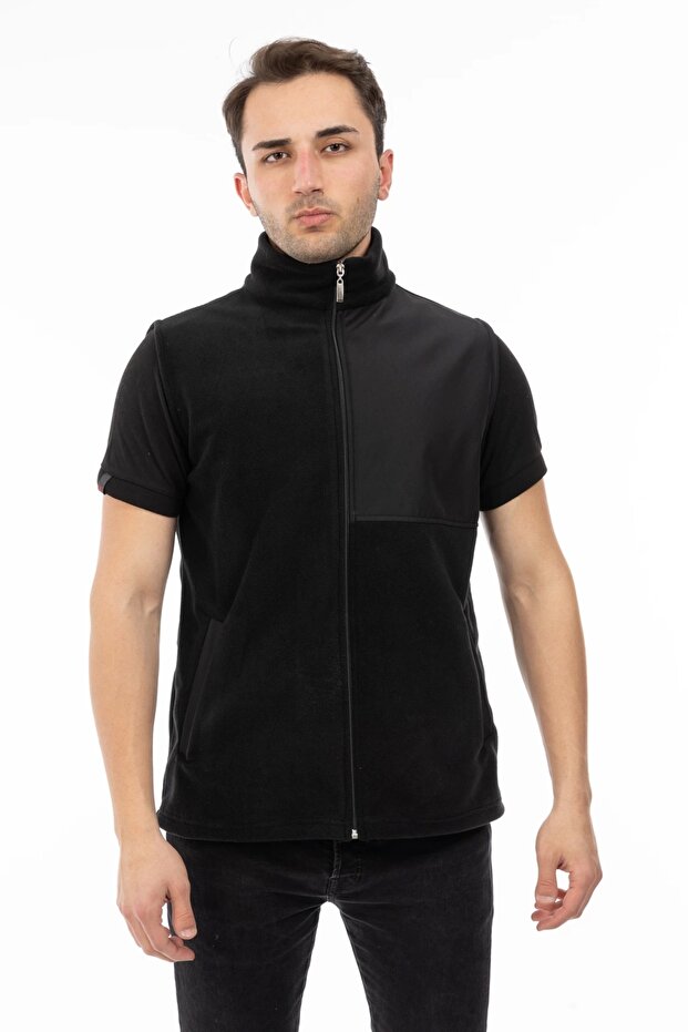 Softshell Polar Yelek - Siyah - 6