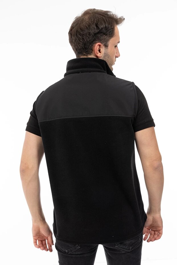 Softshell Polar Yelek - Siyah - 7