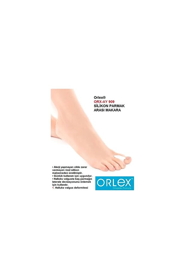 بكرة فليب فلوب سيليكون من ORLEX (اختلال شكل القدم، إصبع الرأس)