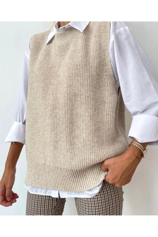 BİSİKLET YAKA ÖRME SÜVETER - 5