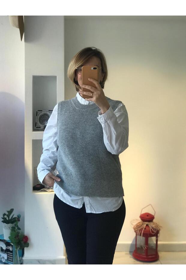 BİSİKLET YAKA ÖRME SÜVETER - 3