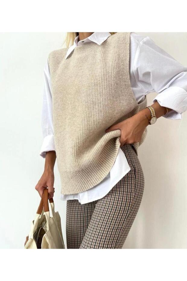 BİSİKLET YAKA ÖRME SÜVETER - 3