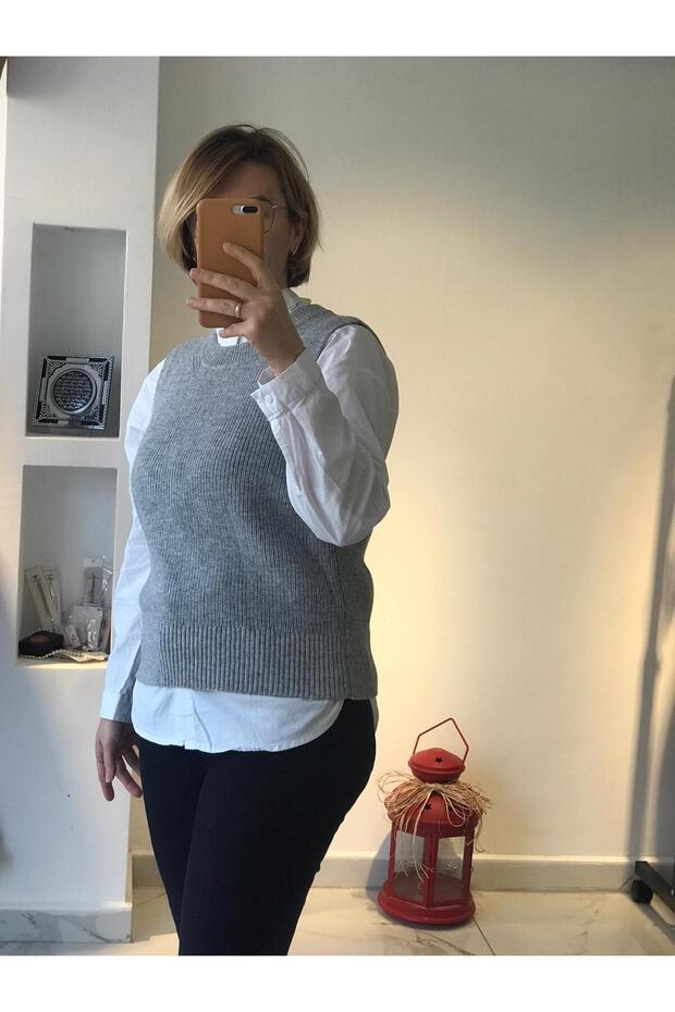 BİSİKLET YAKA ÖRME SÜVETER - 4