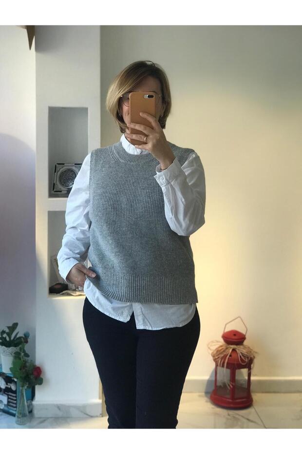 BİSİKLET YAKA ÖRME SÜVETER - 5