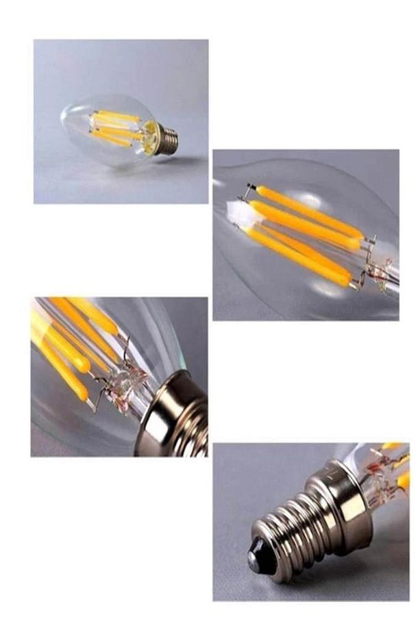 Ledvalue 4W (40W) Led Rustik Mum Ampul Sarı 2700K - E14 Duy - 3