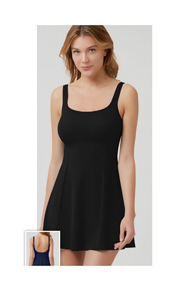 ŞORTLU TEK PARÇA ELBİSE MAYO - 1