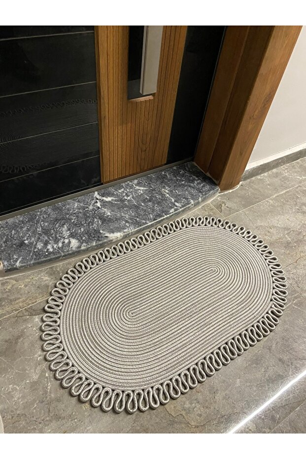 Dublin Series Jute, Patterned Door, Door Mat, Bath Mat, Balcony Mat / Gift, Household Item