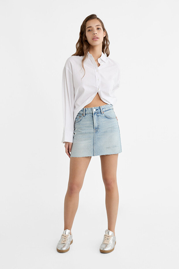 Kısa denim etek - 2