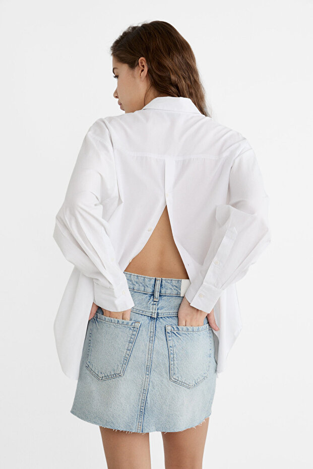 Kısa denim etek - 3