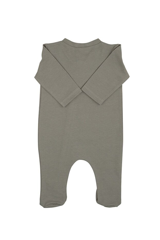Neck Zippered Basic Jumpsuit - 2