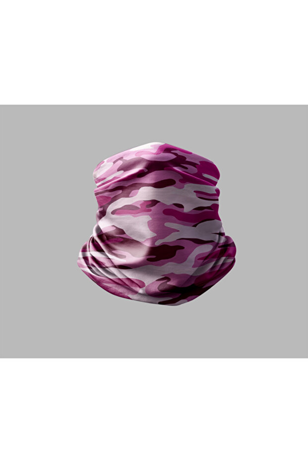 Camouflage Design Biker Buff Mask Outdoor Neck Gaiter Unisex Bandana