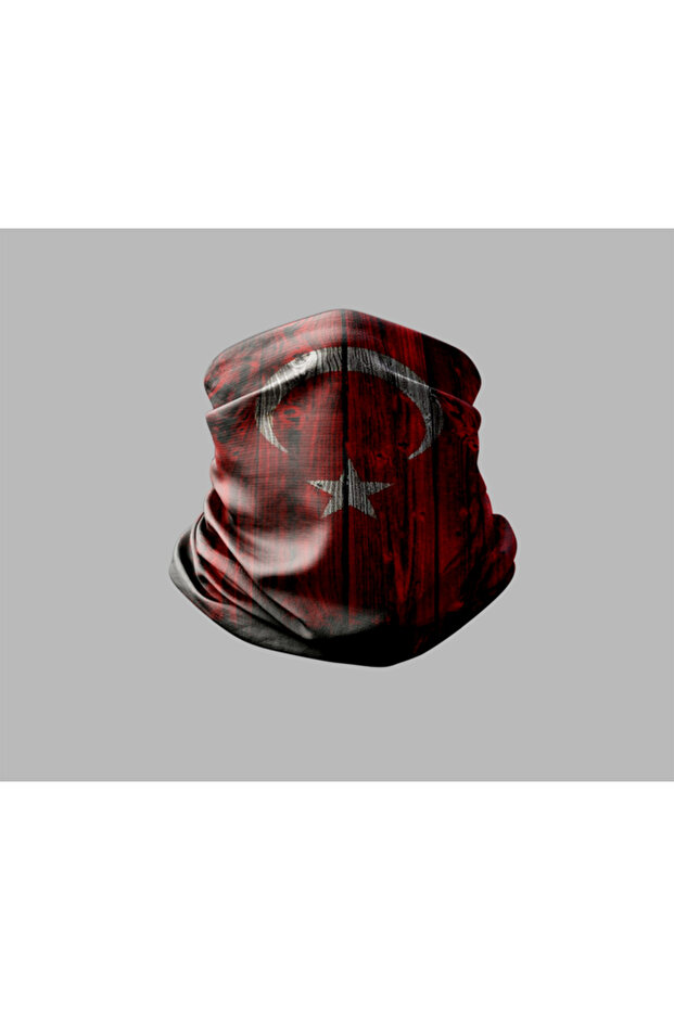 Turkish Flag Design Biker Buff Mask Outdoor Neck Gaiter Unisex Bandana