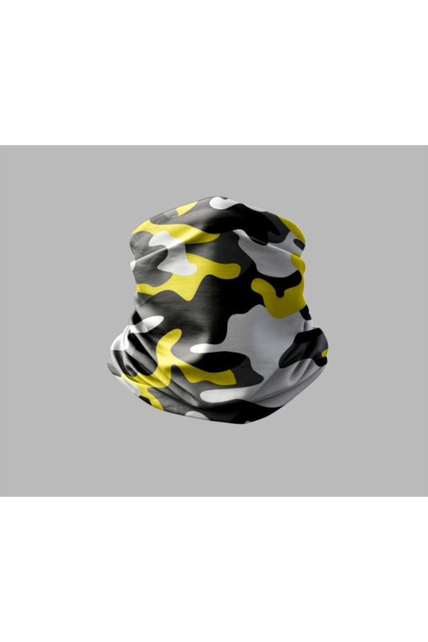 Camouflage Design Biker Buff Mask Outdoor Neck Gaiter Unisex Bandana
