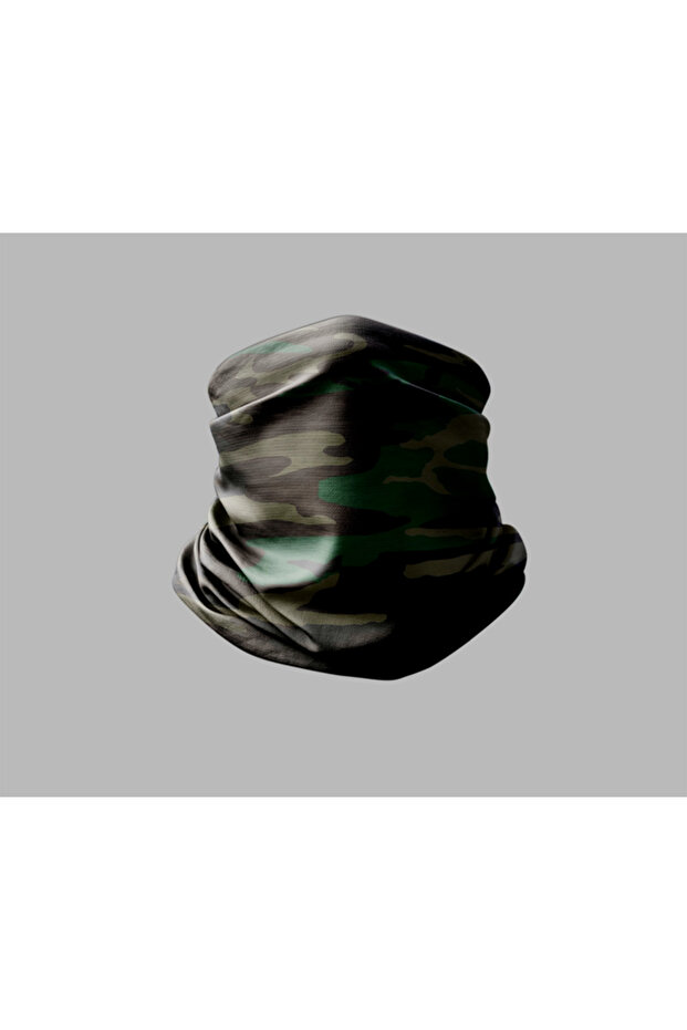 Camouflage Design Biker Buff Mask Outdoor Neck Gaiter Unisex Bandana