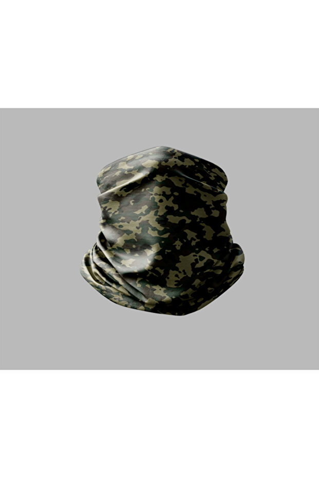 Camouflage Design Biker Buff Mask Outdoor Neck Gaiter Unisex Bandana