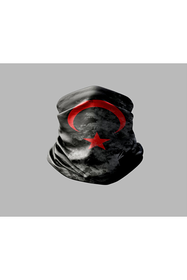 Turkish Flag Design Biker Buff Mask Outdoor Neck Gaiter Unisex Bandana