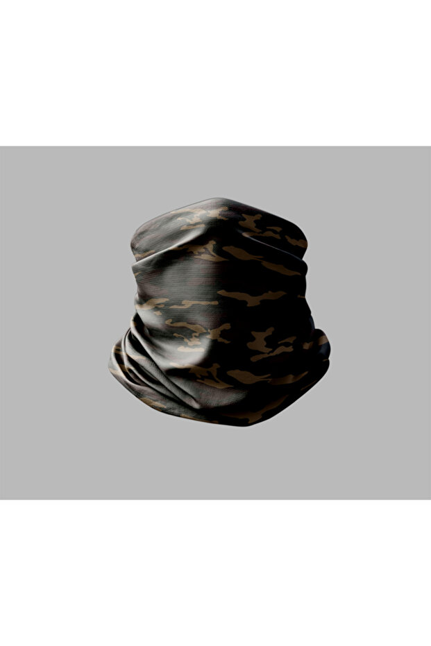 Camouflage Design Biker Buff Mask Outdoor Neck Gaiter Unisex Bandana