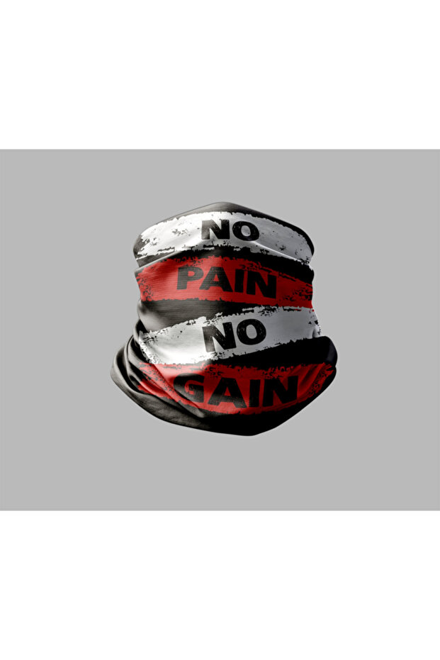 Lettering Designed Biker Buff Mask Outdoor Neck Collar Unisex Bandana