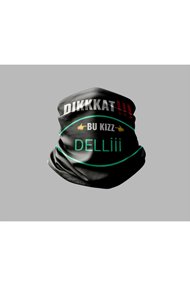Biker Buff Mask Outdoor Neck Collar Unisex Bandana with Wall Lettering Design