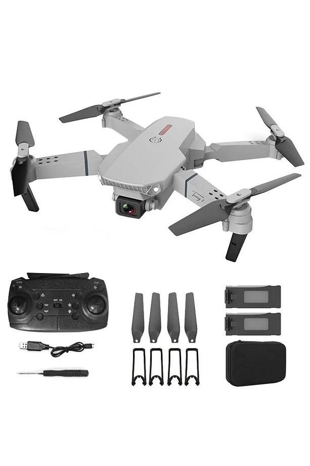 Çift Kameralı Drone Led Işıklı Wifi App Ve Uzaktan Kumanda Kontrollü Quadcopter Katlanabilir Şarjlı - 6